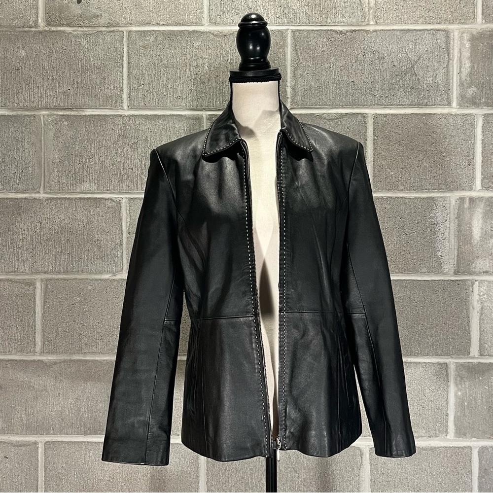 Women’s Modern Essentials leather jacket. - Picture 2 of 13